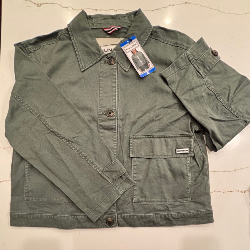 NWT Hunter Large Utility Jacket Womens Green gorpcore casual